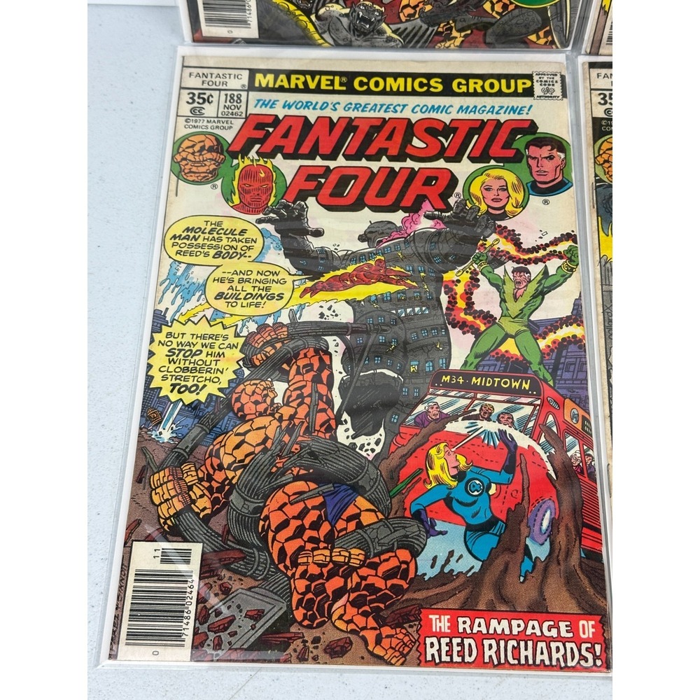 Fantastic Four #185 - 190 Run 1st Nicholas Scratch Salem Seven 1977 Marvel Nice! - Picture 5 of 7